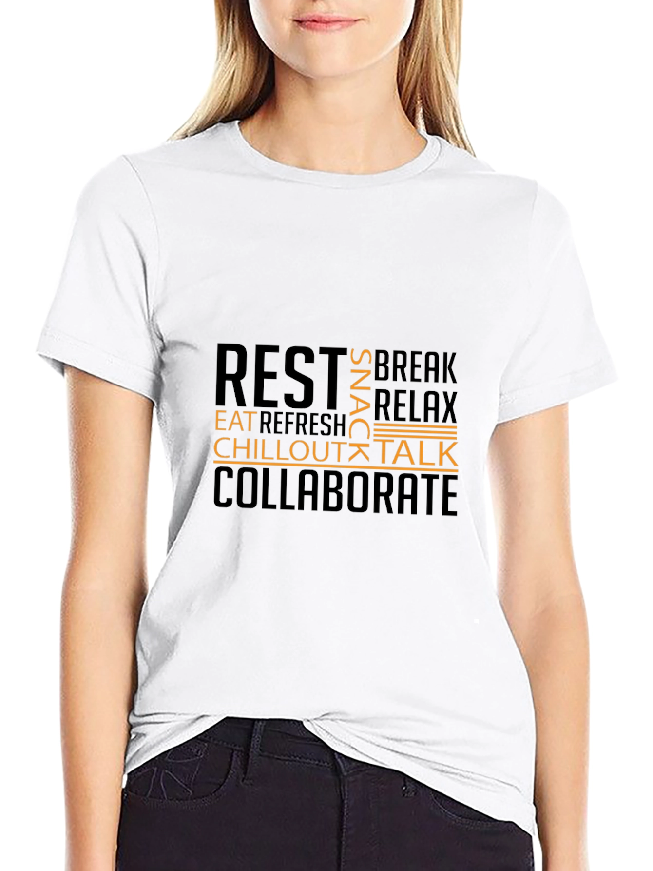 Relaxation T-Shirt - Rest Chill Collaborate Design