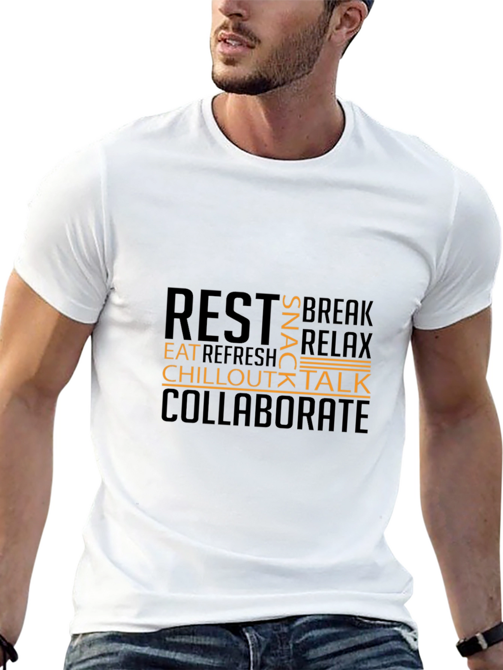 Relaxation T-Shirt - Rest Chill Collaborate Design
