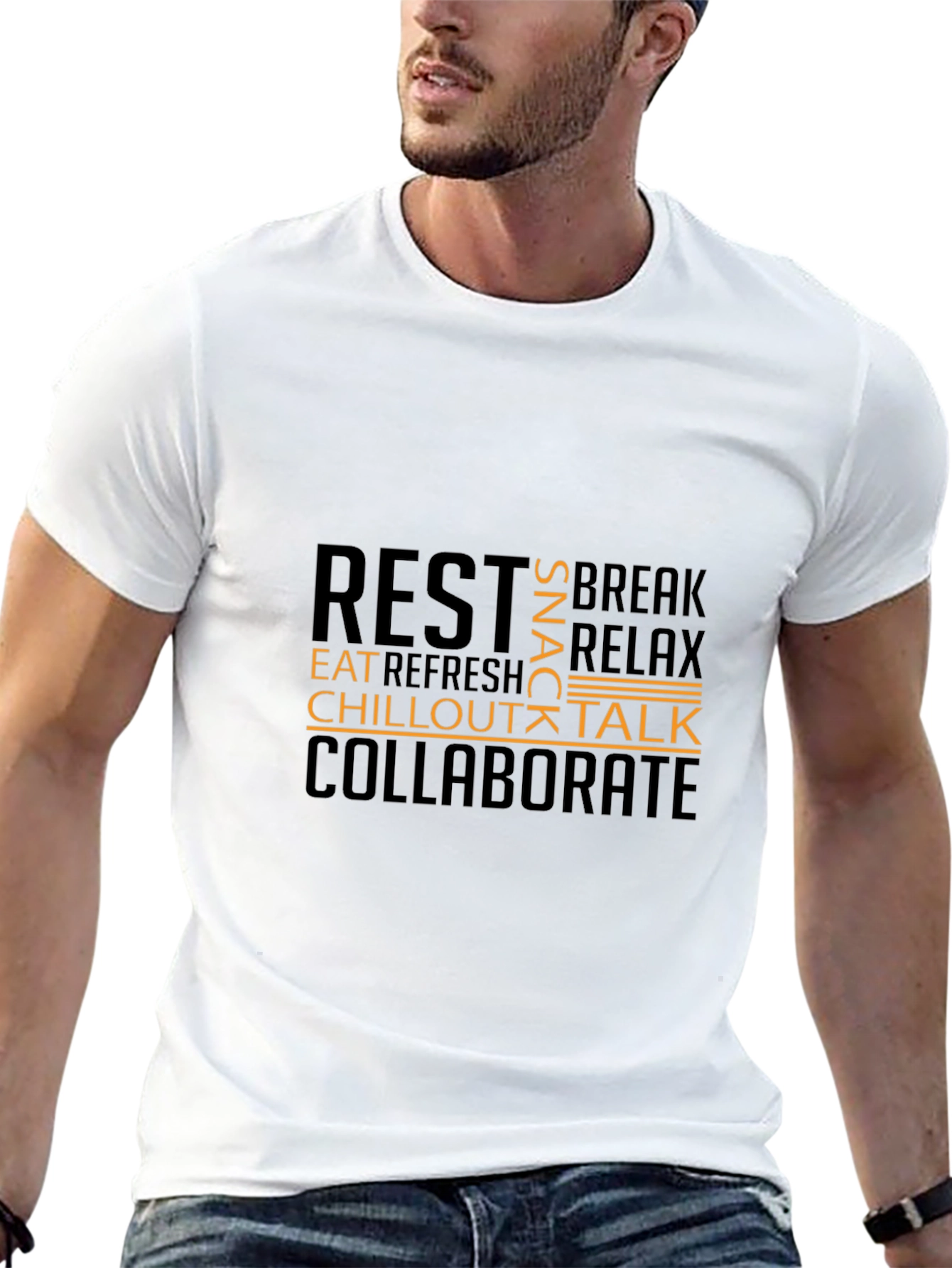 Relaxation T-Shirt - Rest Chill Collaborate Design