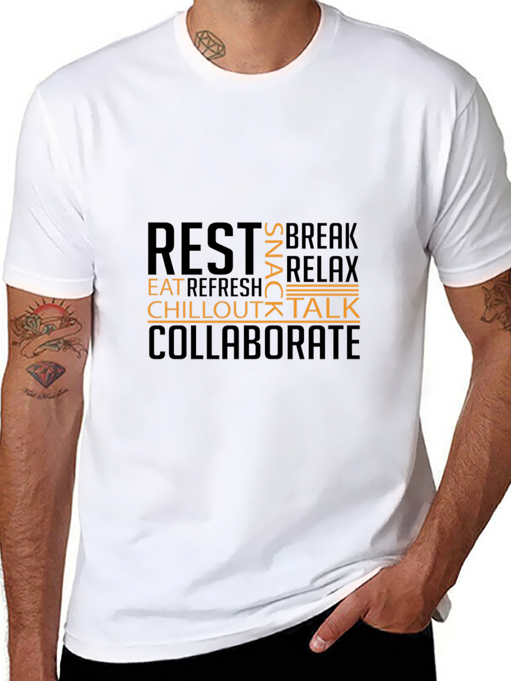 Relaxation T-Shirt - Rest Chill Collaborate Design