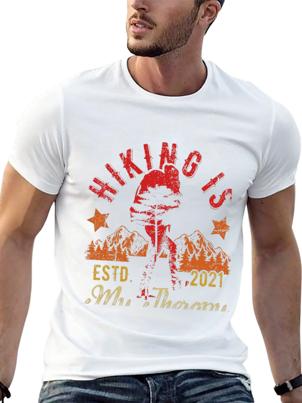 Hiking Is My Therapy Graphic Tee