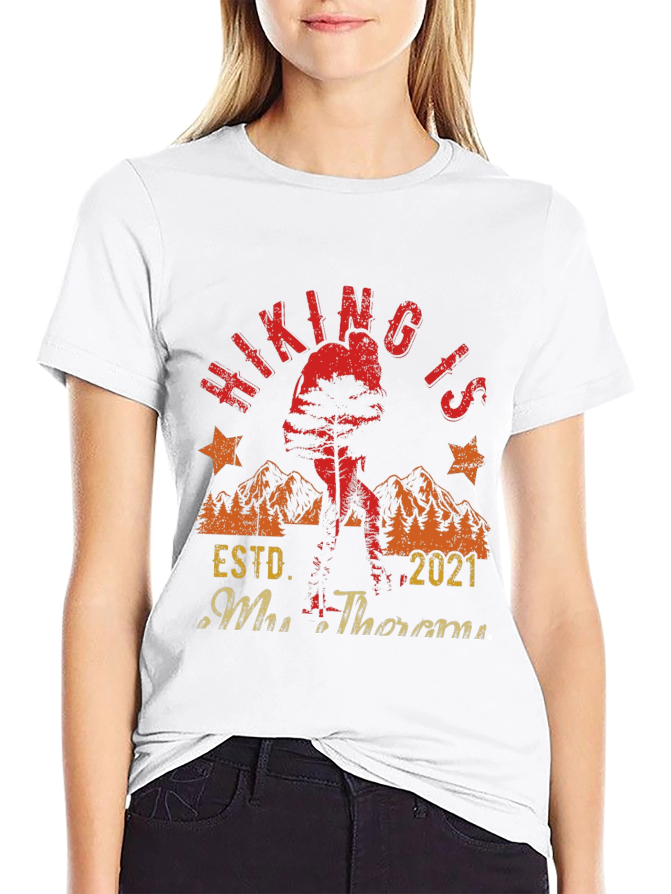 Hiking Is My Therapy Graphic Tee