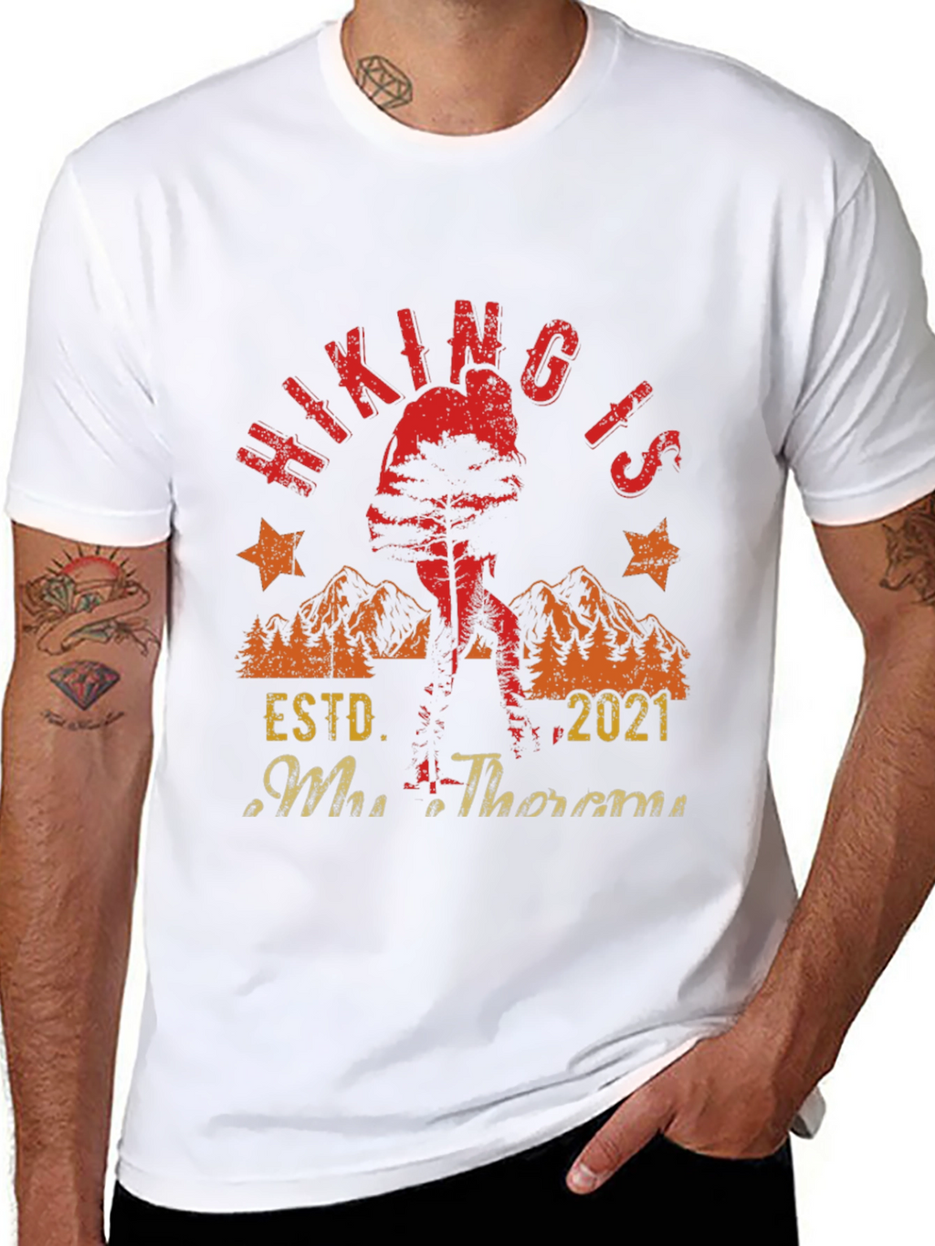 Hiking Is My Therapy Graphic Tee