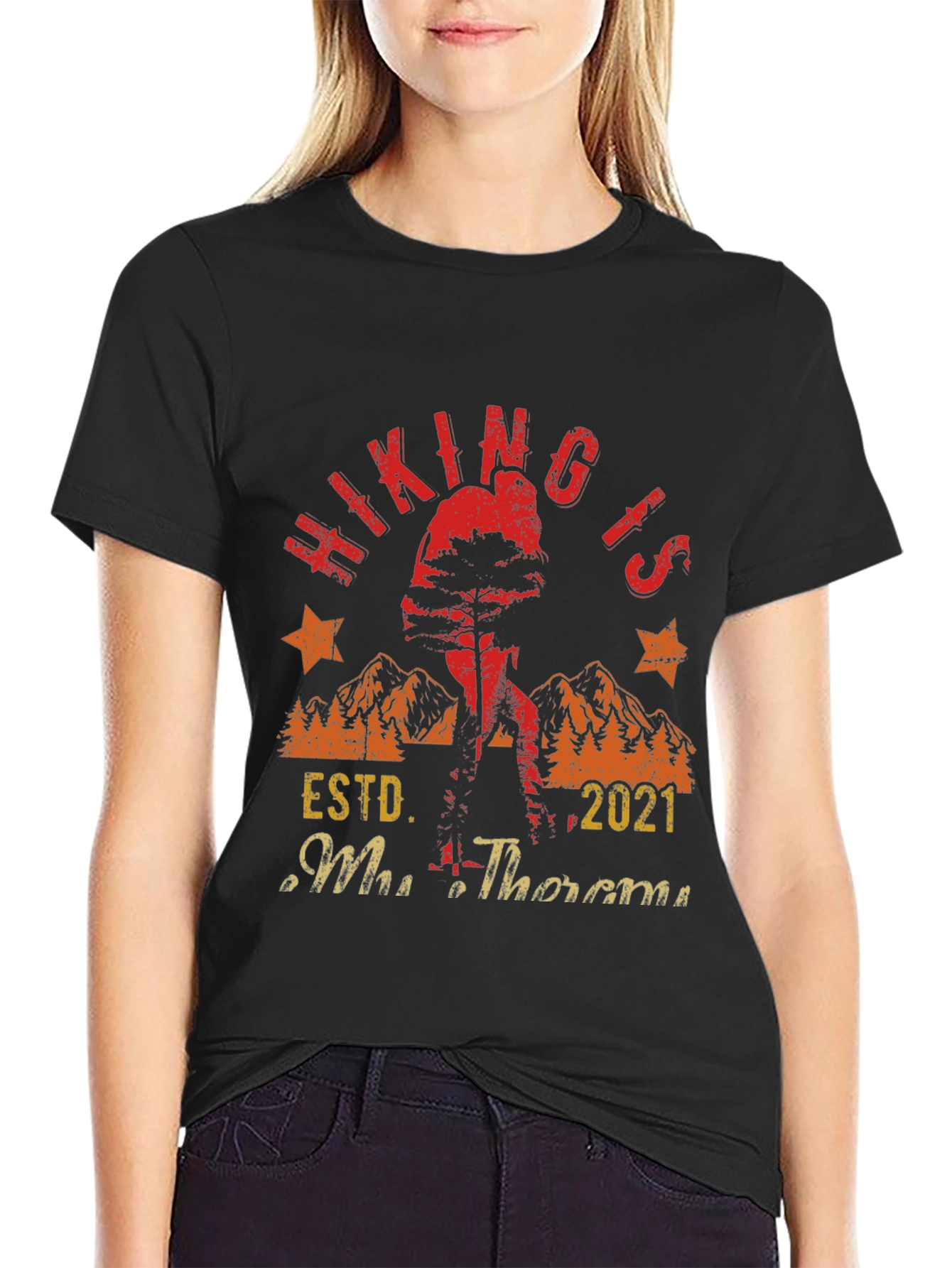 Hiking Is My Therapy Graphic Tee
