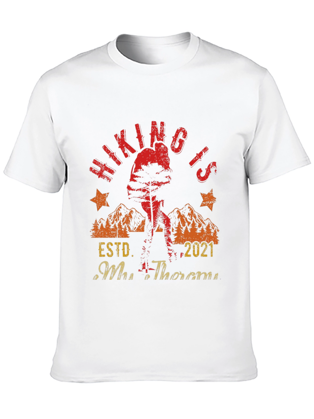 Hiking Is My Therapy Graphic Tee