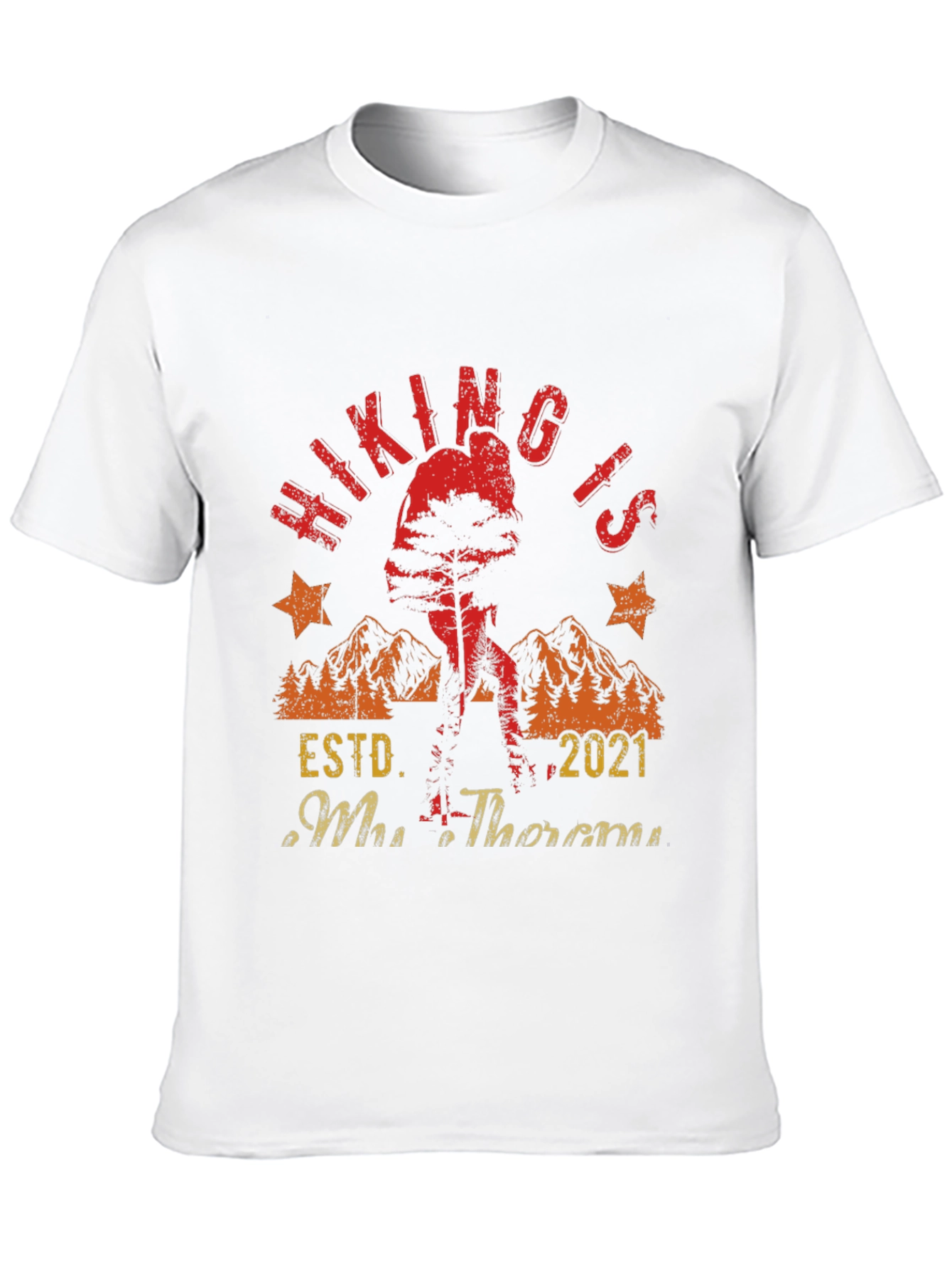Hiking Is My Therapy Graphic Tee