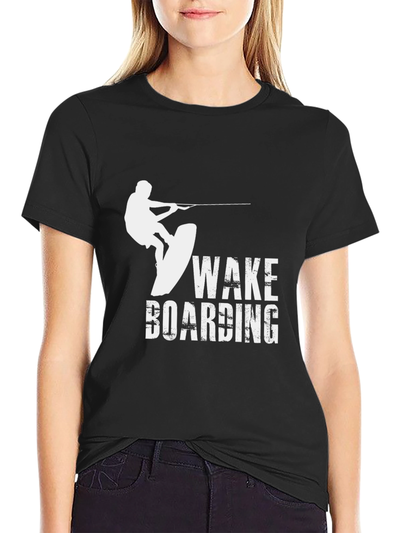 Wakeboarding Graphic Black T-Shirt