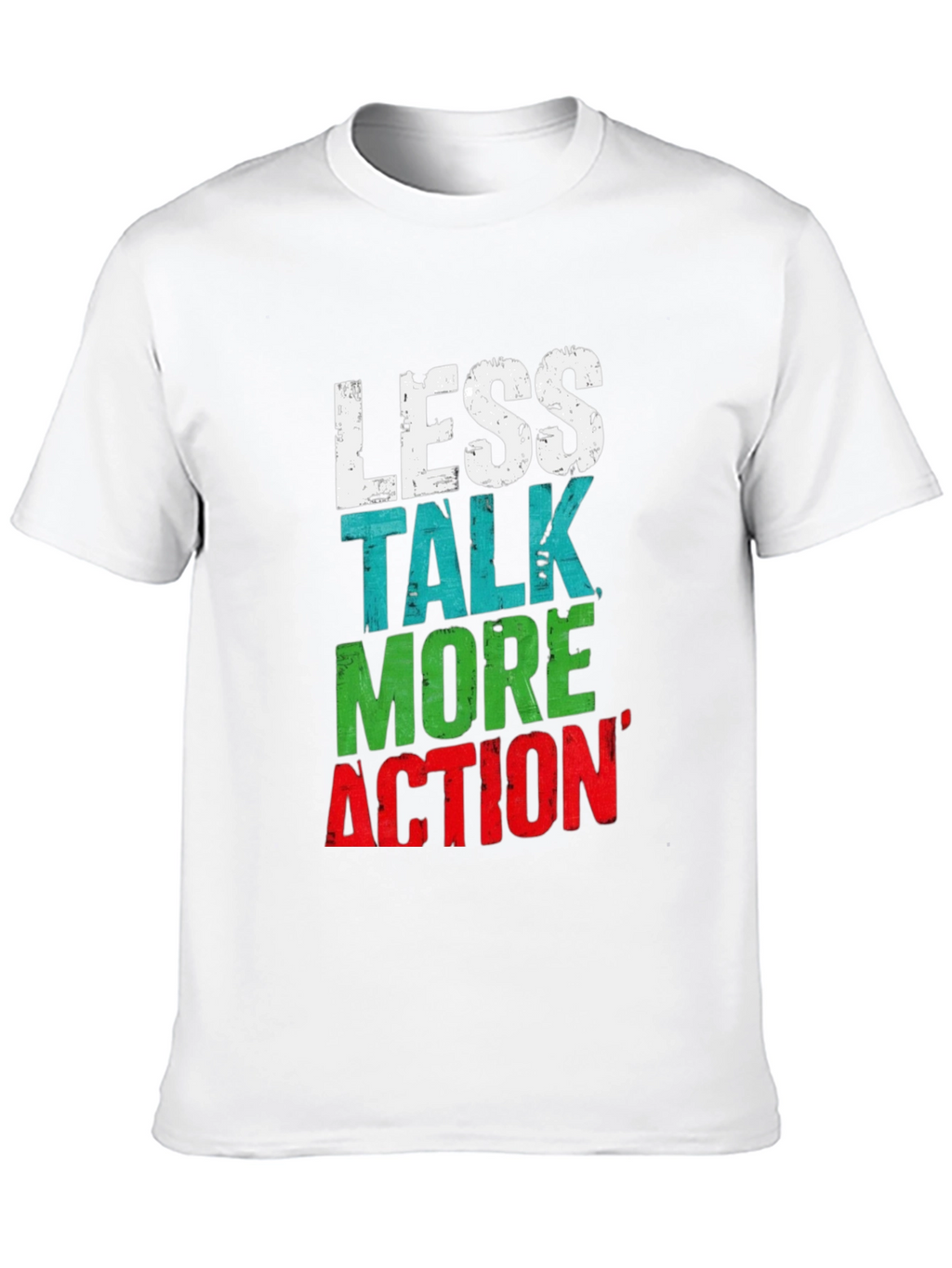 Less Talk More Action Graphic Tee - Black