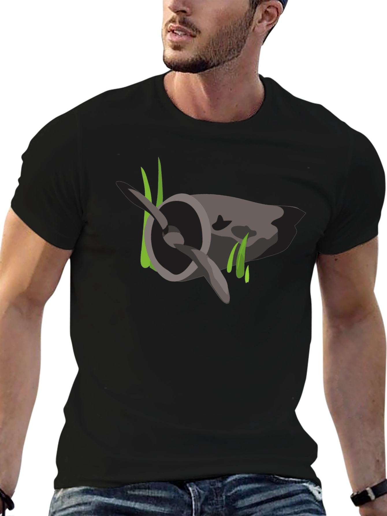Mossy Plane Propeller Graphic T-Shirt