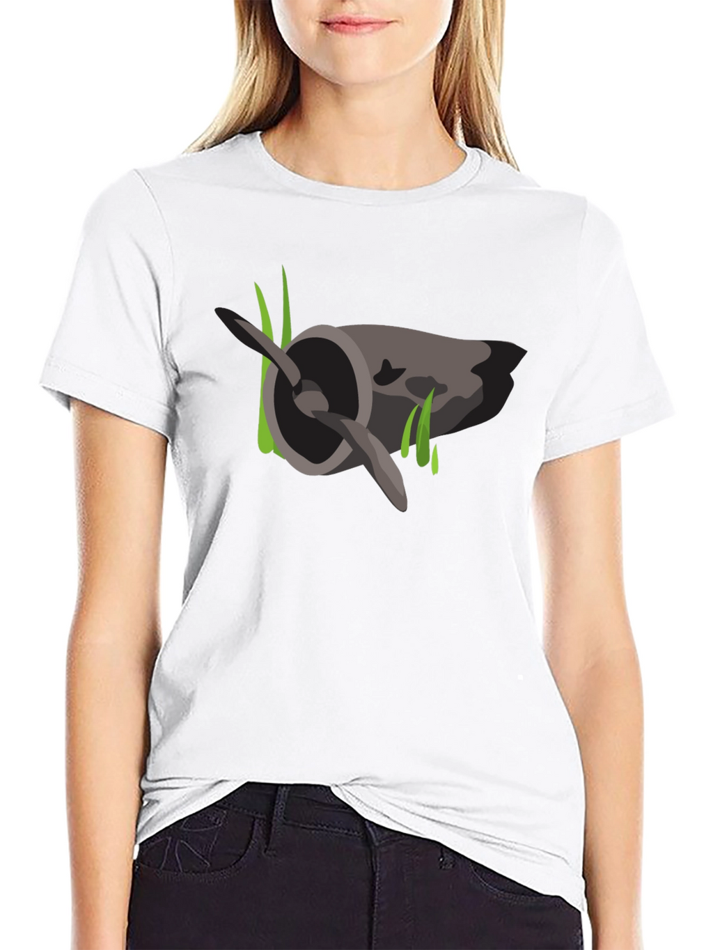 Mossy Plane Propeller Graphic T-Shirt