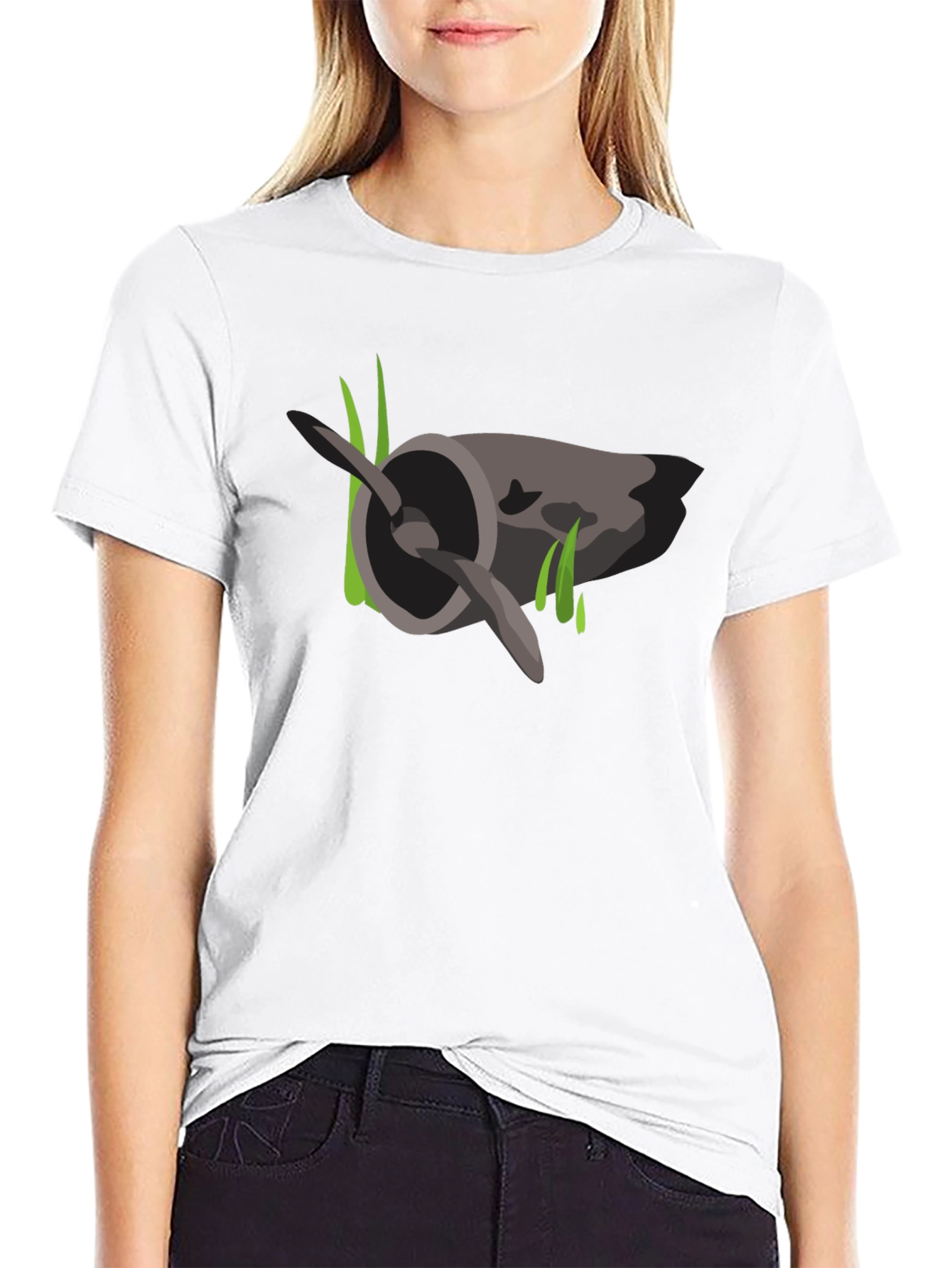 Mossy Plane Propeller Graphic T-Shirt