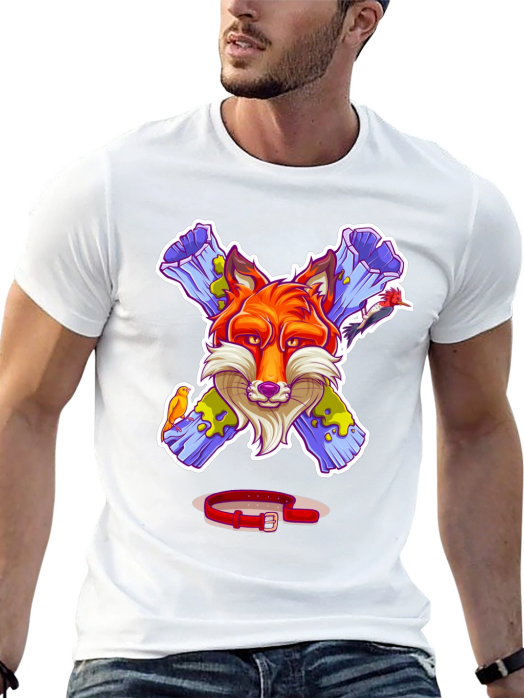 Fox Graphic Tee - Unique Animal Design