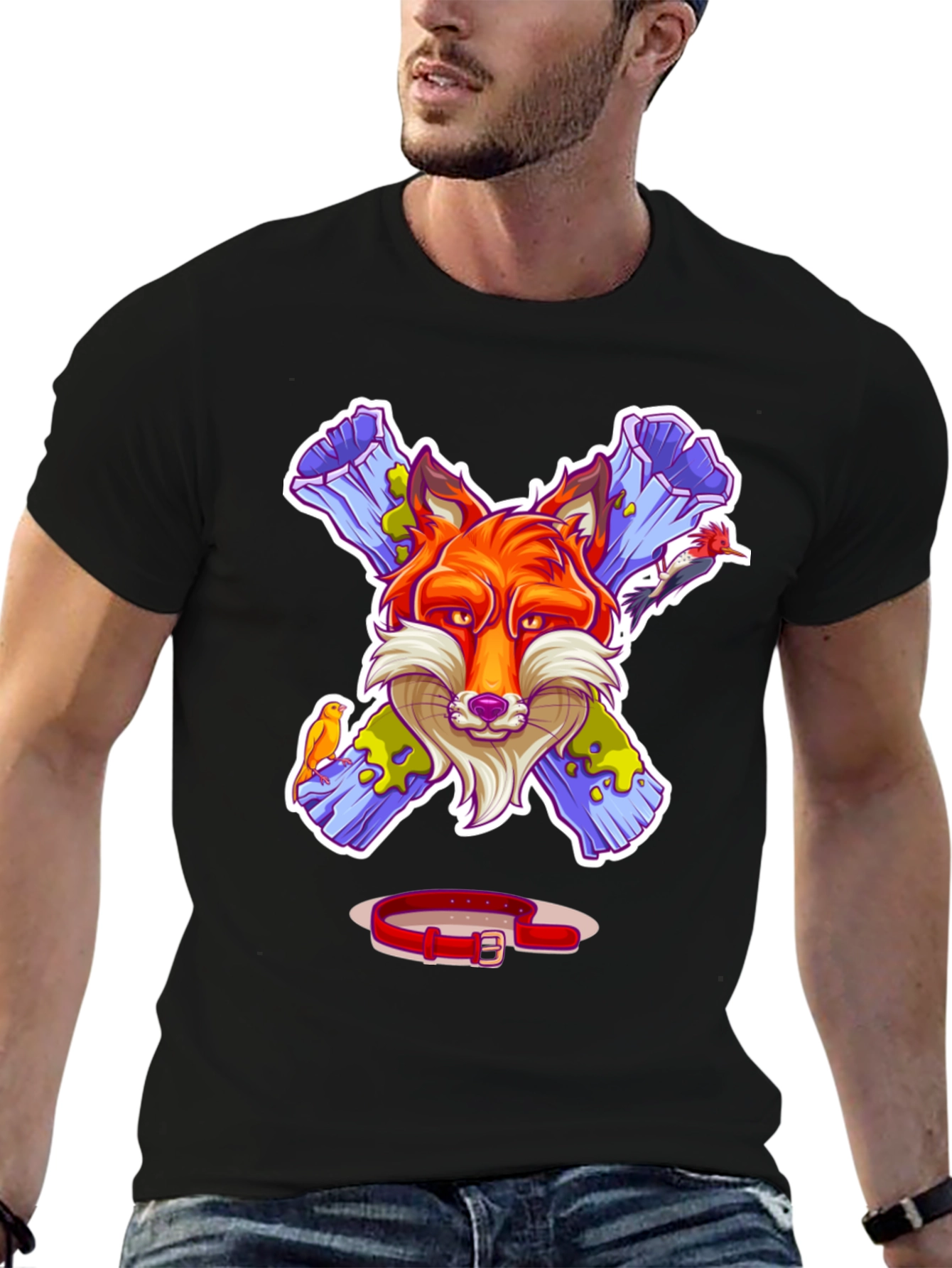 Fox Graphic Tee - Unique Animal Design
