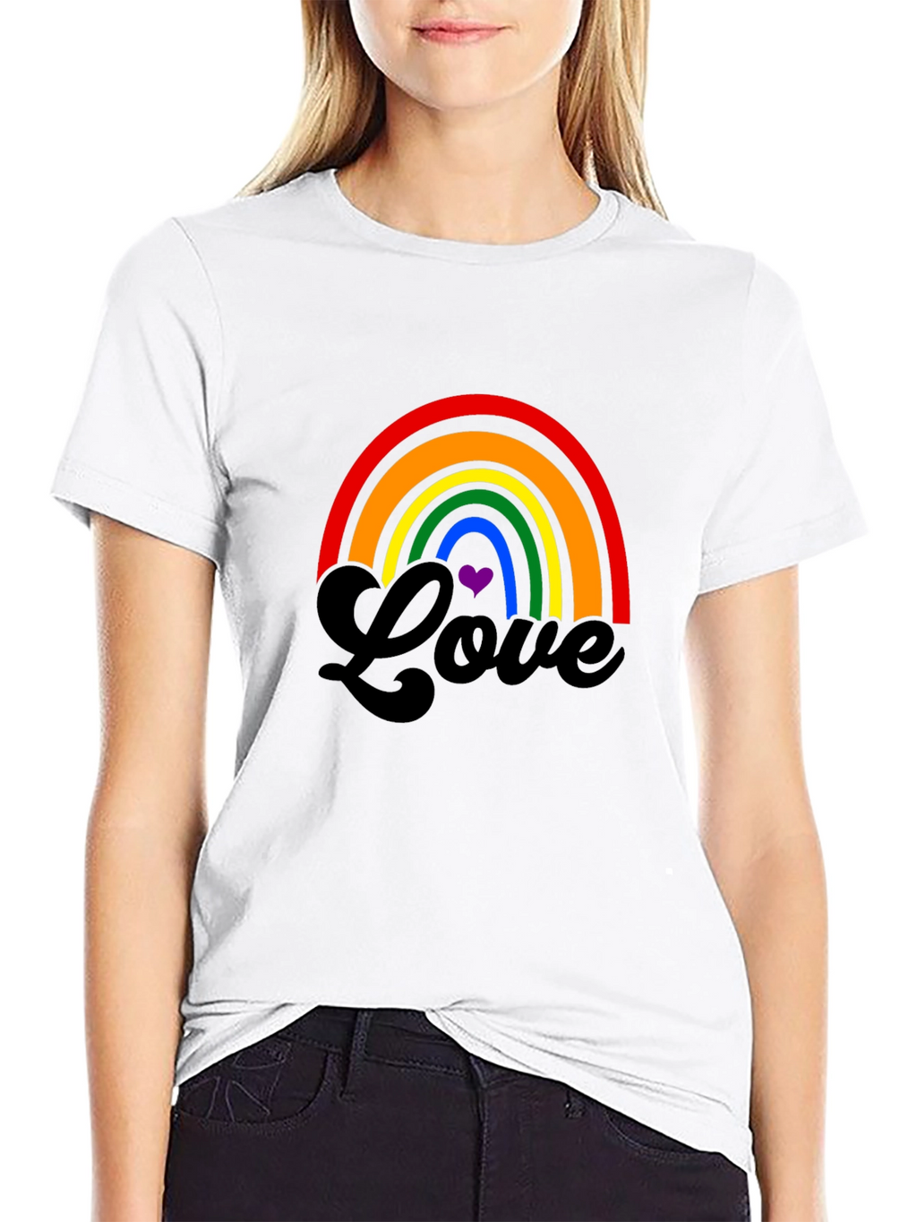 Rainbow Love Graphic Tee - Pride T-Shirt