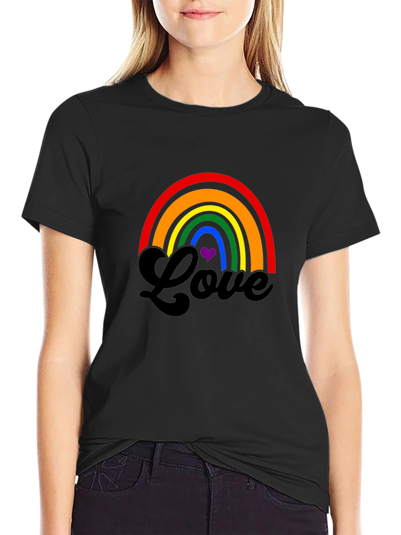 Rainbow Love Graphic Tee - Pride T-Shirt