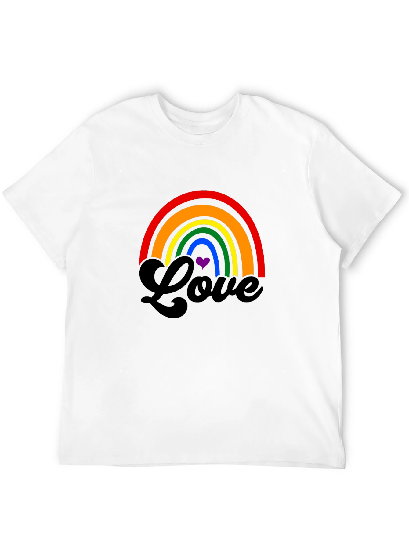 Rainbow Love Graphic Tee - Pride T-Shirt