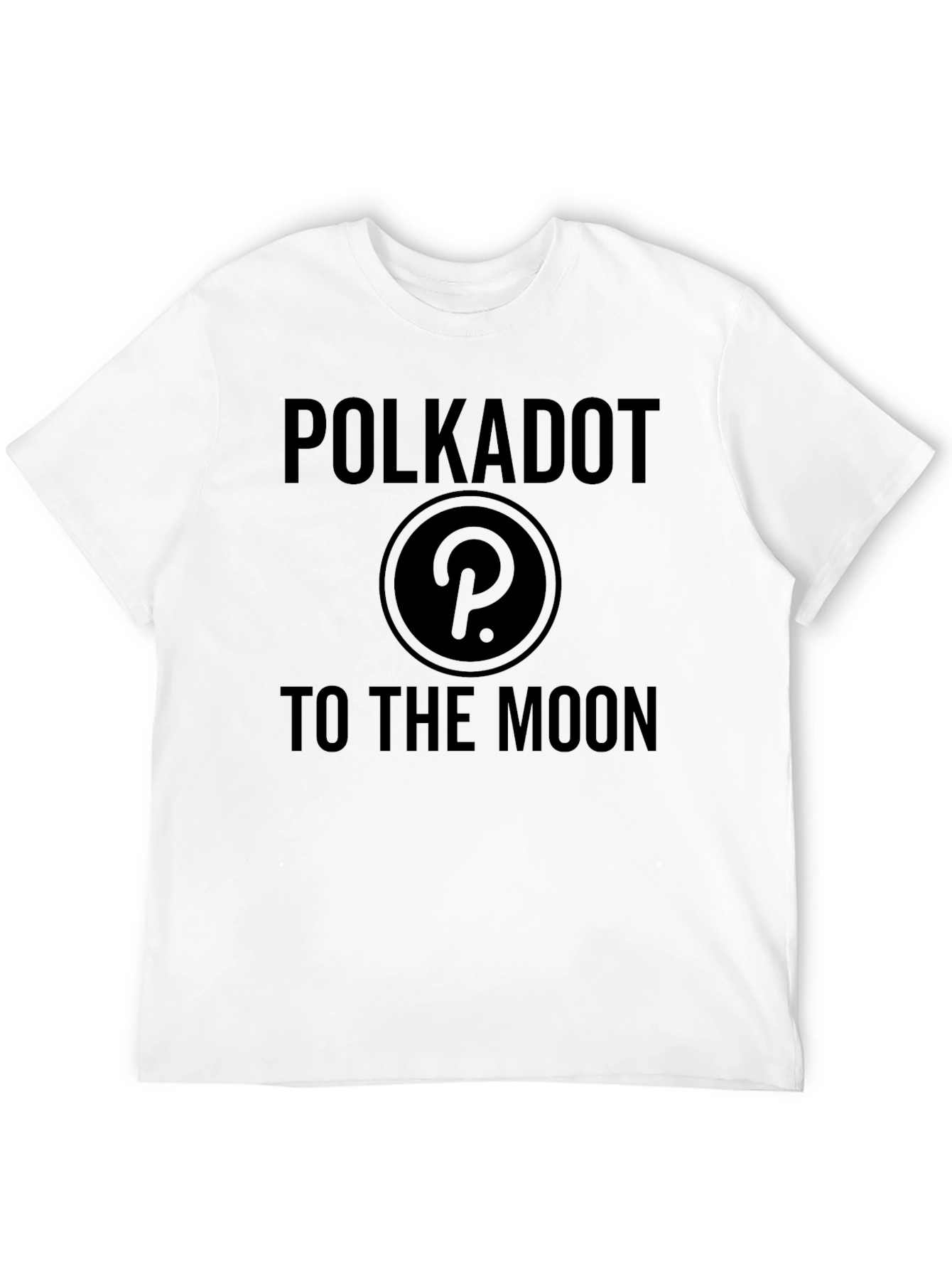 Polkadot to the Moon Black T-Shirt