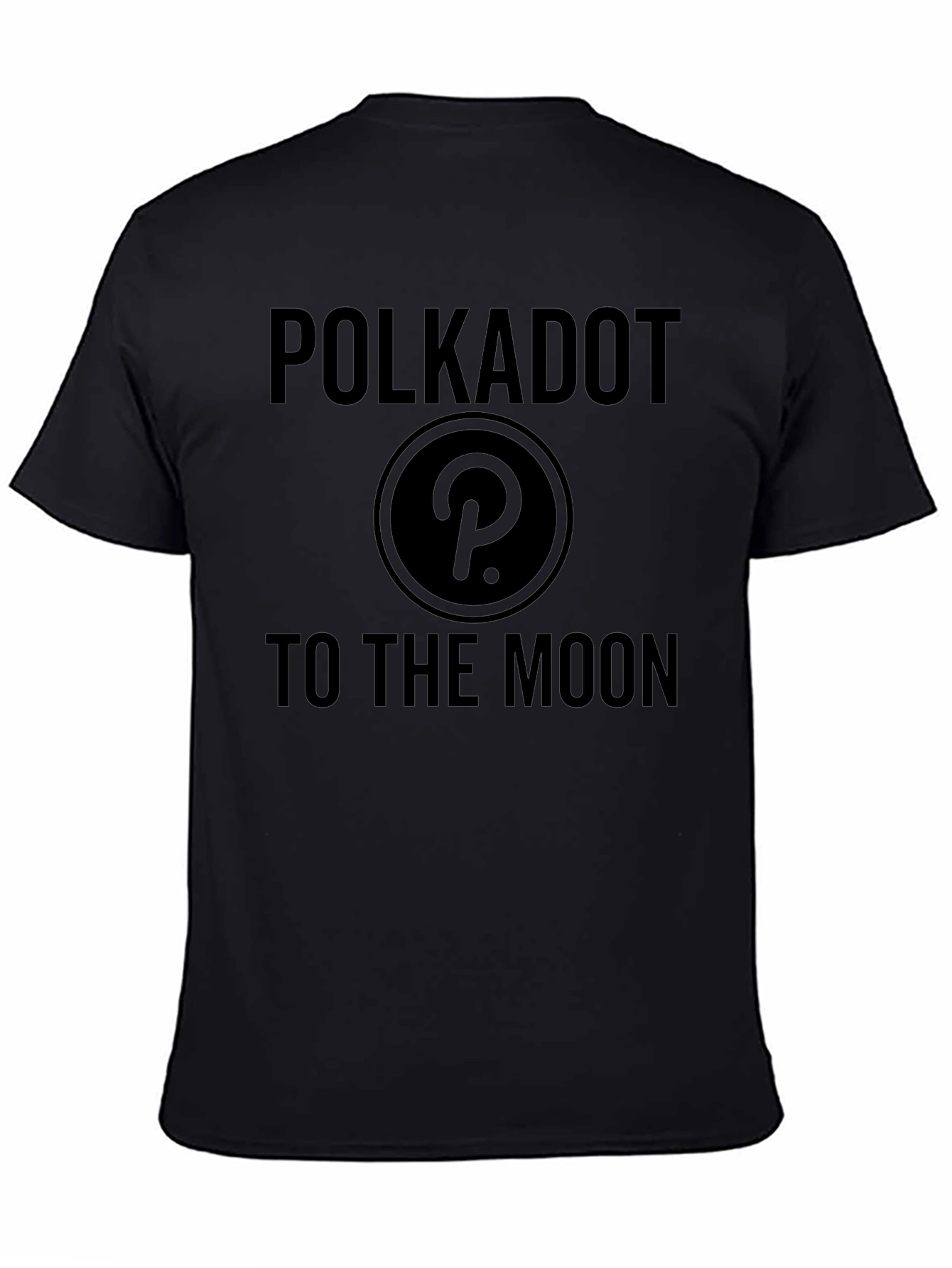 Polkadot to the Moon Black T-Shirt