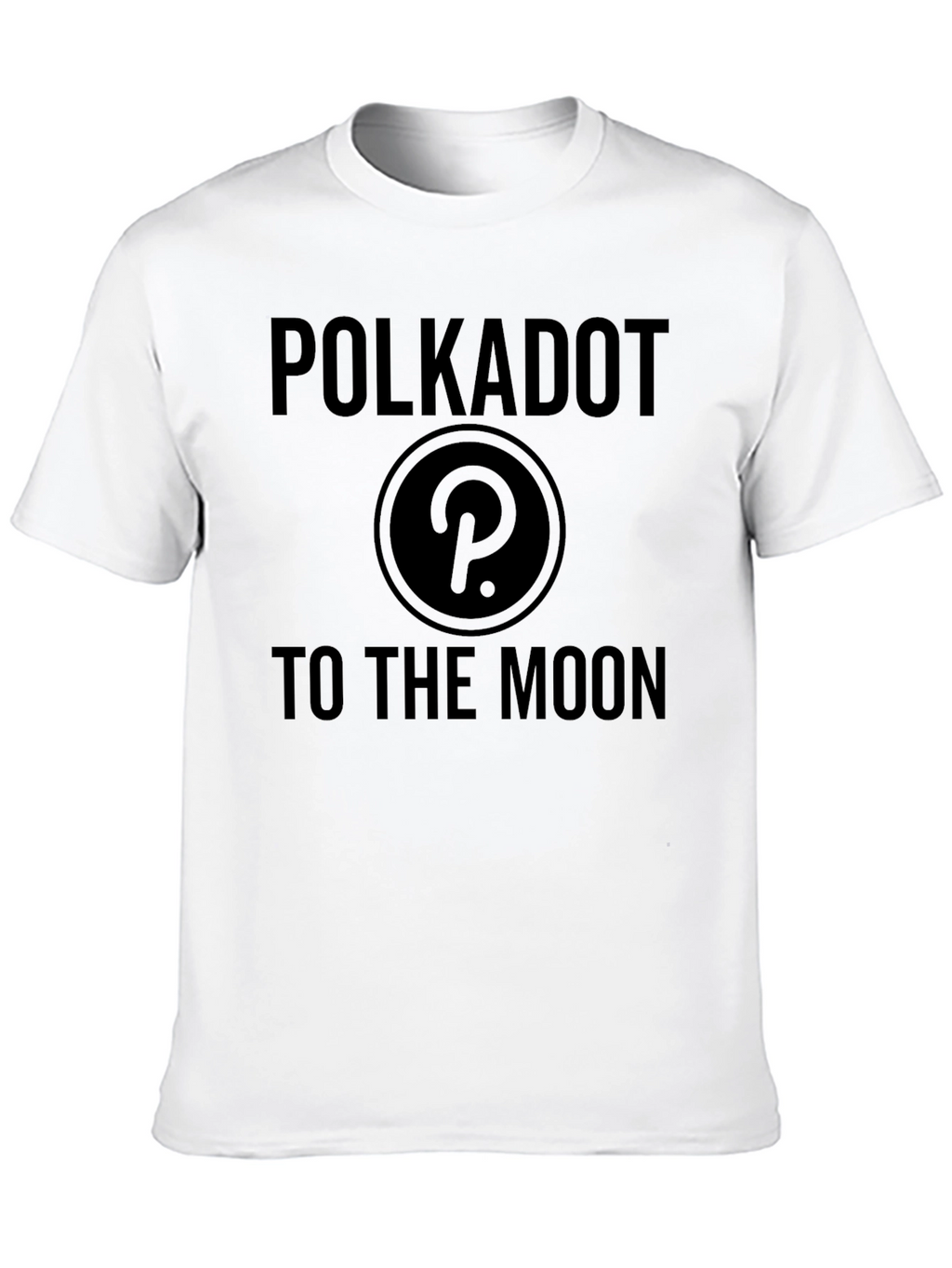 Polkadot to the Moon Black T-Shirt