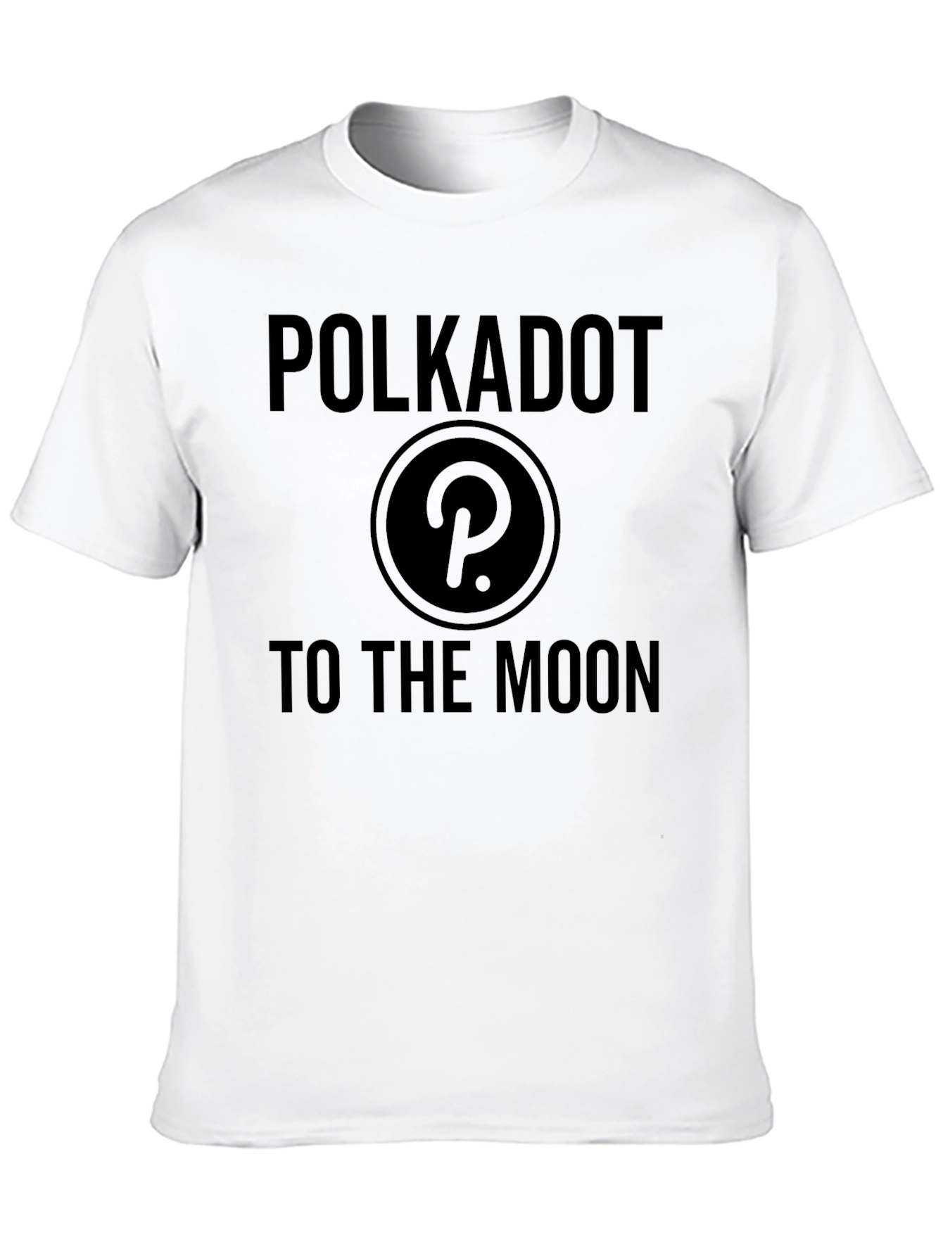 Polkadot to the Moon Black T-Shirt