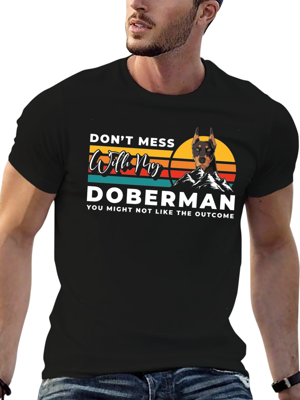 Doberman Graphic Tee - Dog Lover T-Shirt