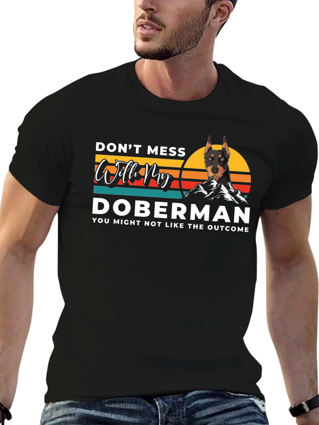 Doberman Graphic Tee - Dog Lover T-Shirt
