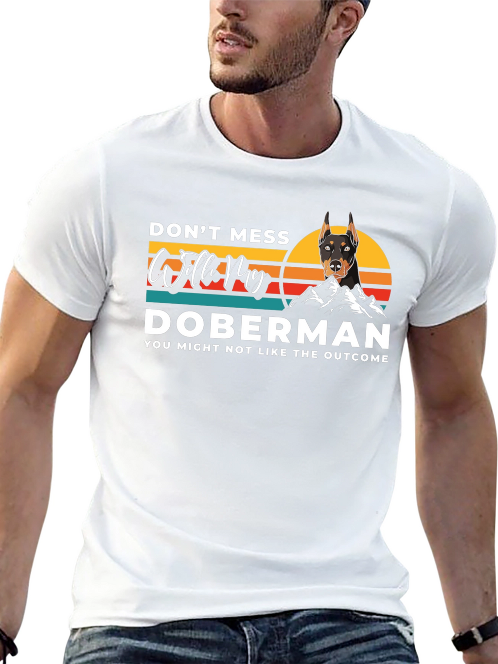 Doberman Graphic Tee - Dog Lover T-Shirt