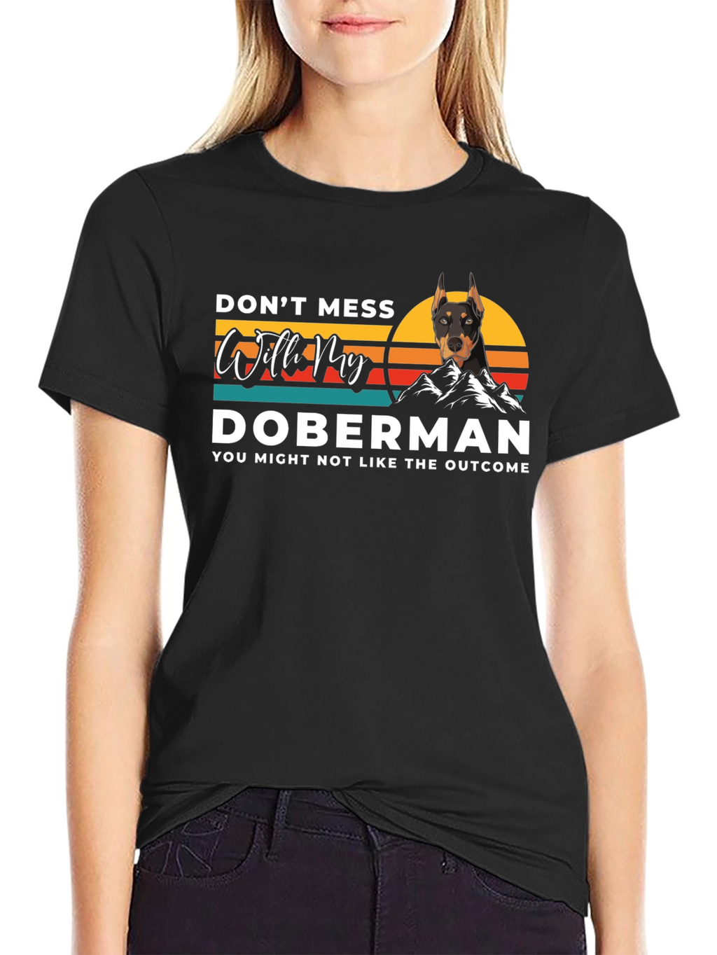 Doberman Graphic Tee - Dog Lover T-Shirt