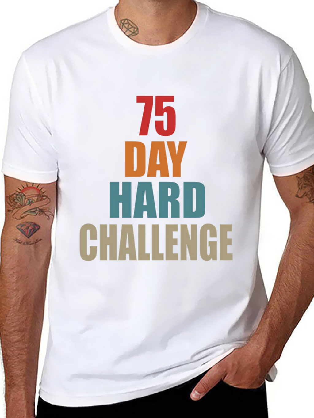 75 Day Hard Challenge Graphic Tee