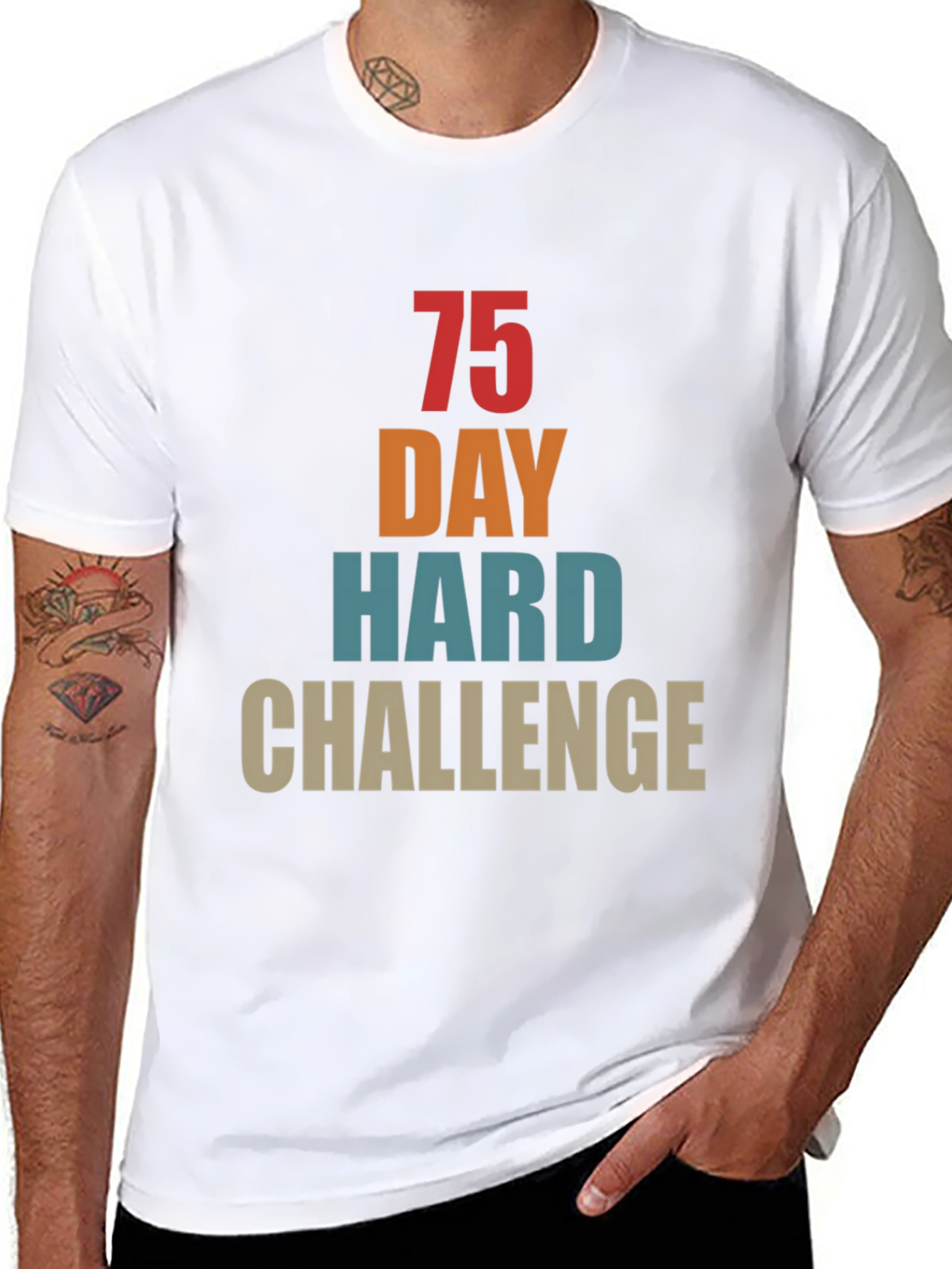 75 Day Hard Challenge Graphic Tee