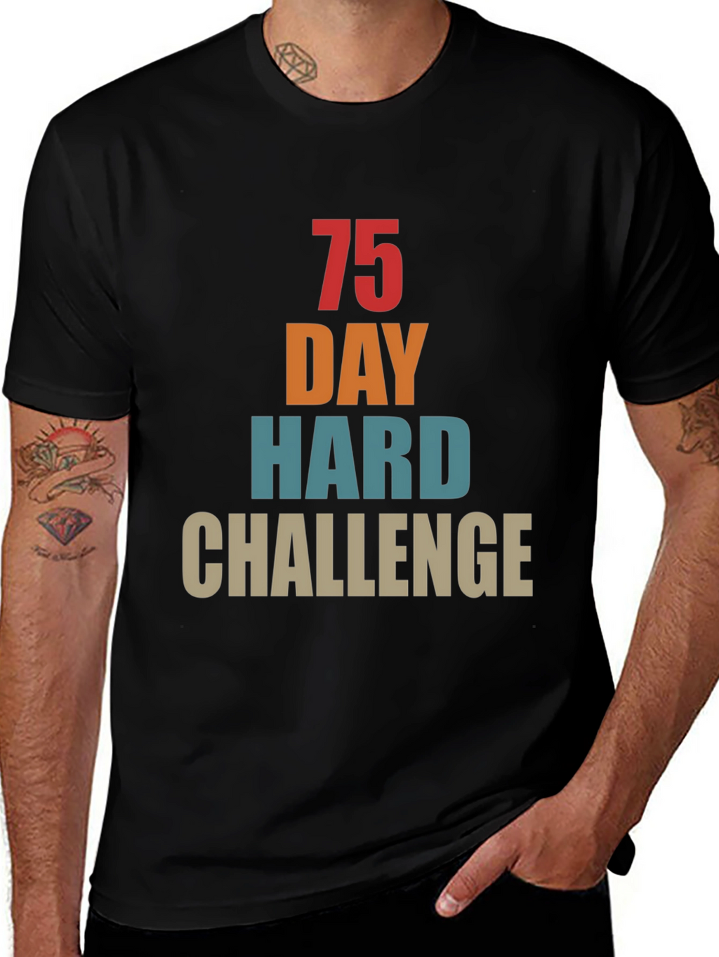 75 Day Hard Challenge Graphic Tee