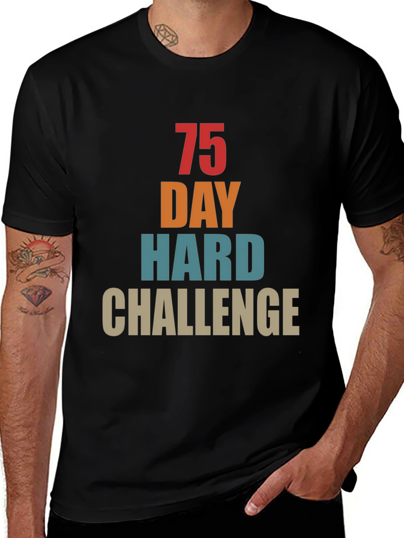 75 Day Hard Challenge Graphic Tee