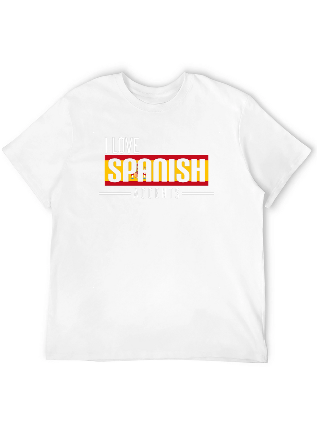 I Love Spanish Accents T-Shirt - Black