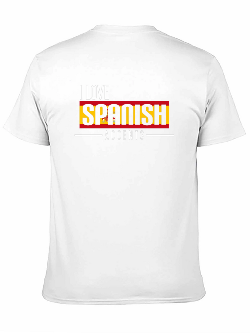 I Love Spanish Accents T-Shirt - Black