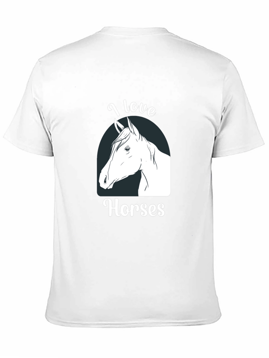 I Love Horses Graphic T-Shirt Black