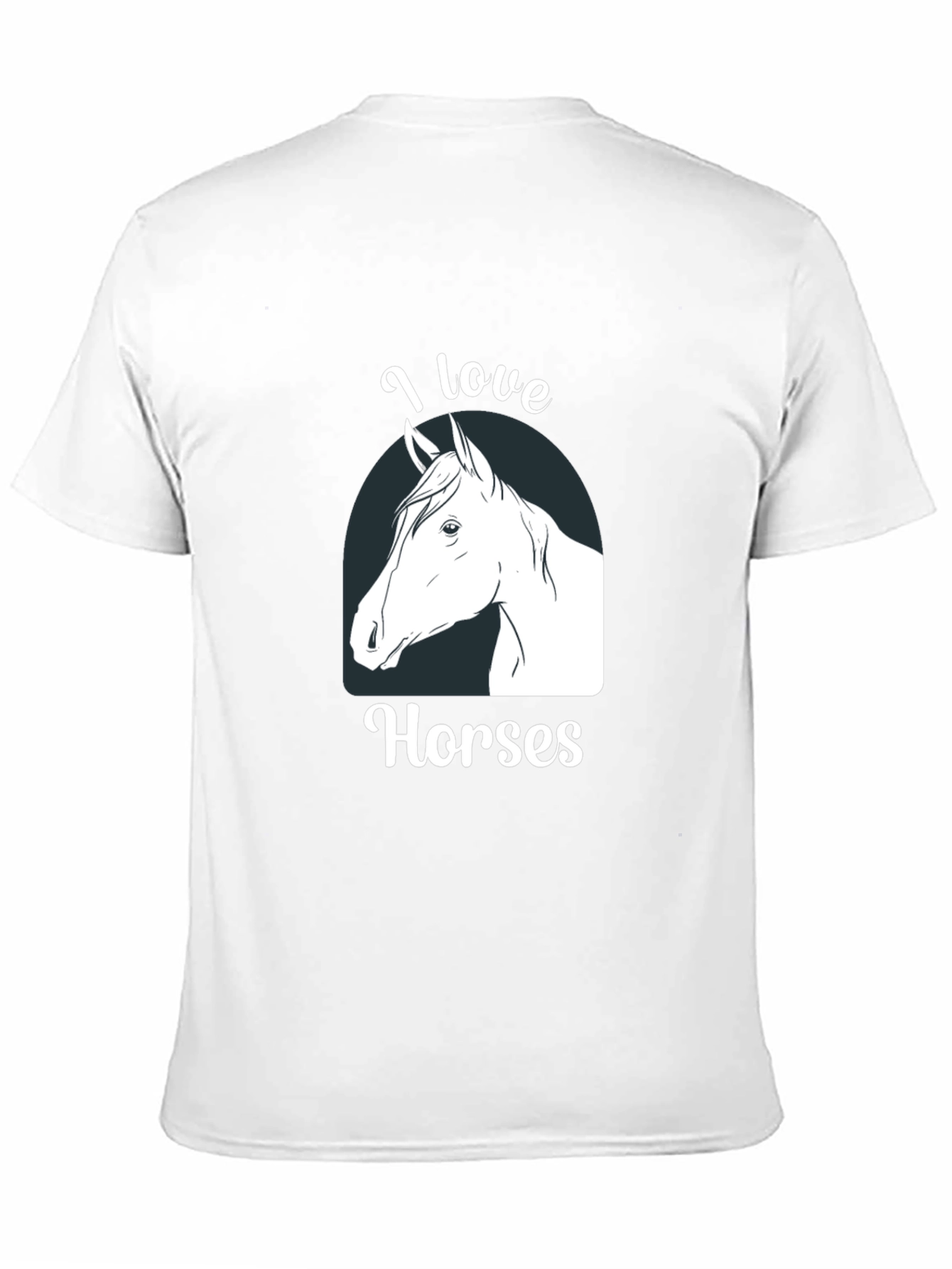I Love Horses Graphic T-Shirt Black