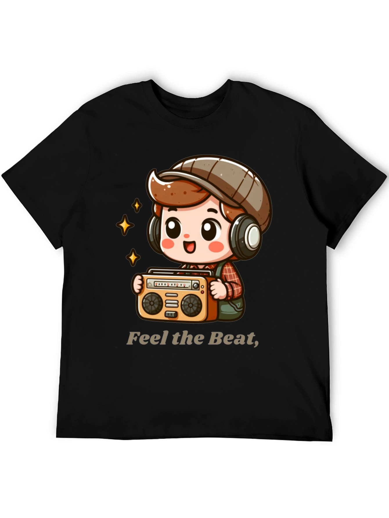Feel the Beat Boombox Graphic Tee