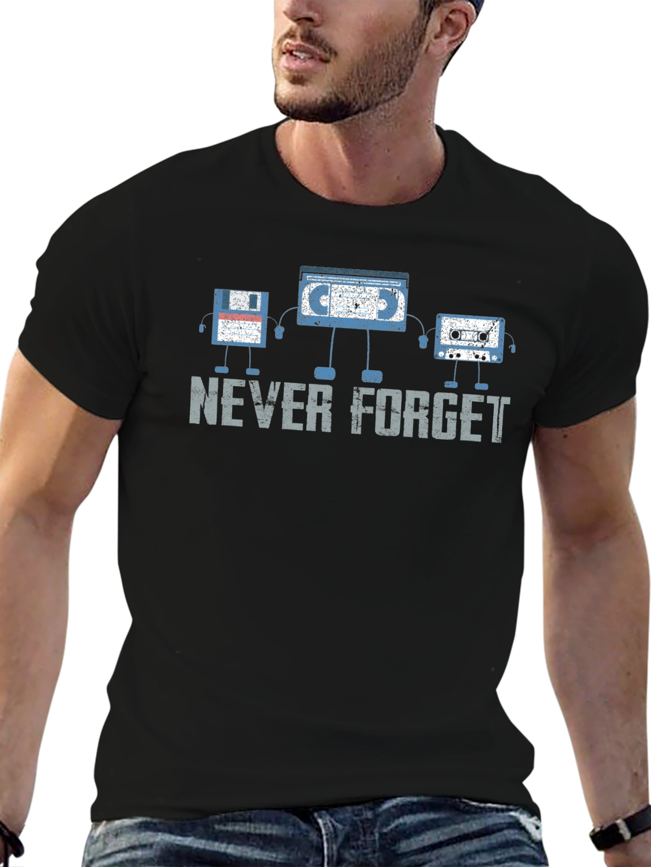 Retro Media T-Shirt - Never Forget