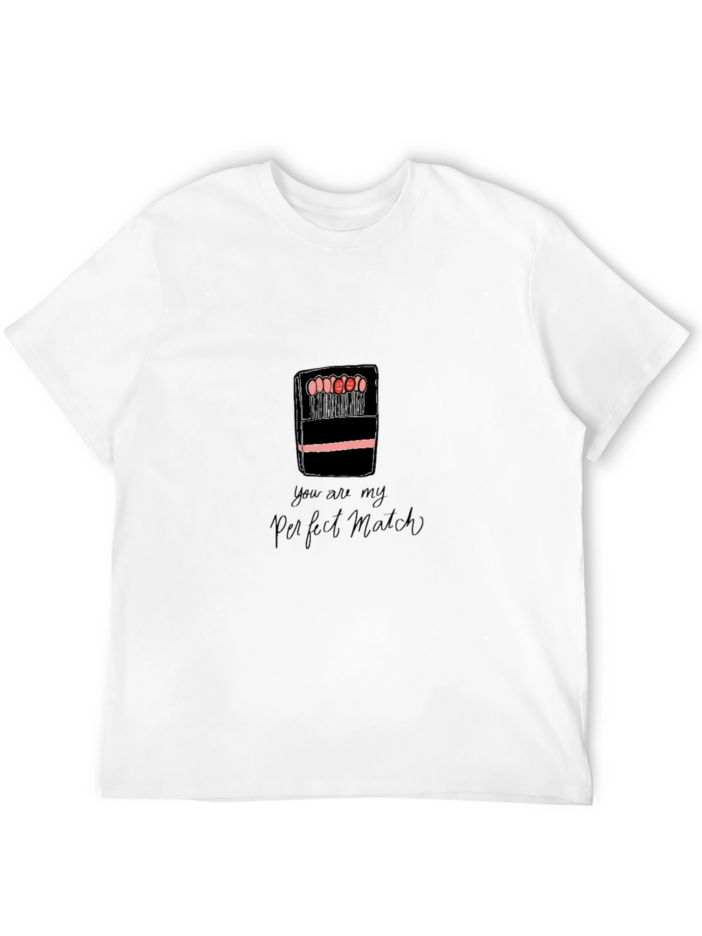 Perfect Match Graphic Tee - Romantic Cute Shirt