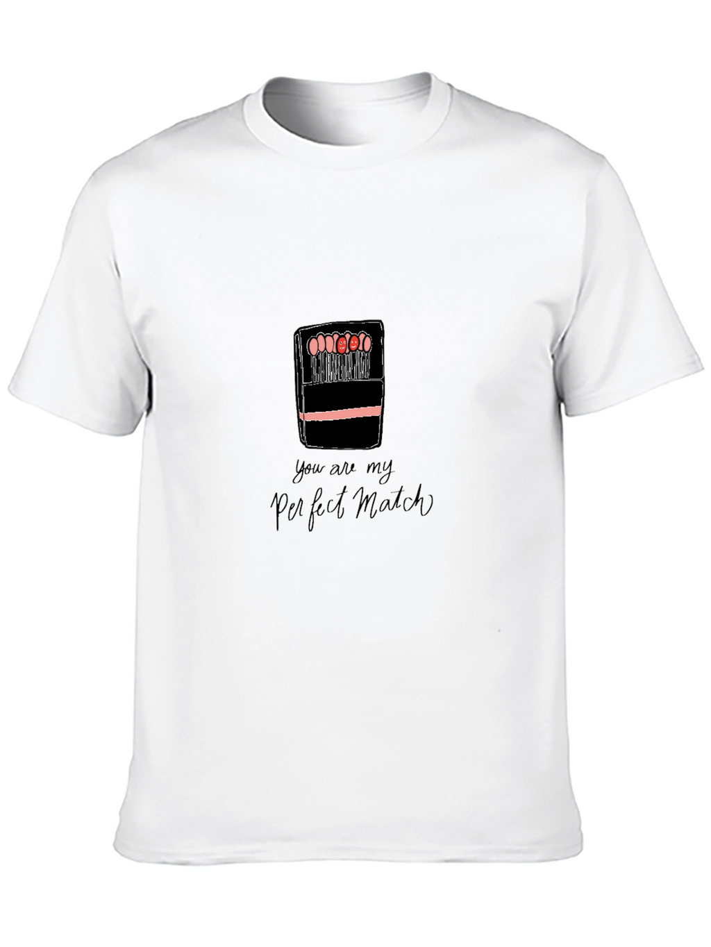 Perfect Match Graphic Tee - Romantic Cute Shirt