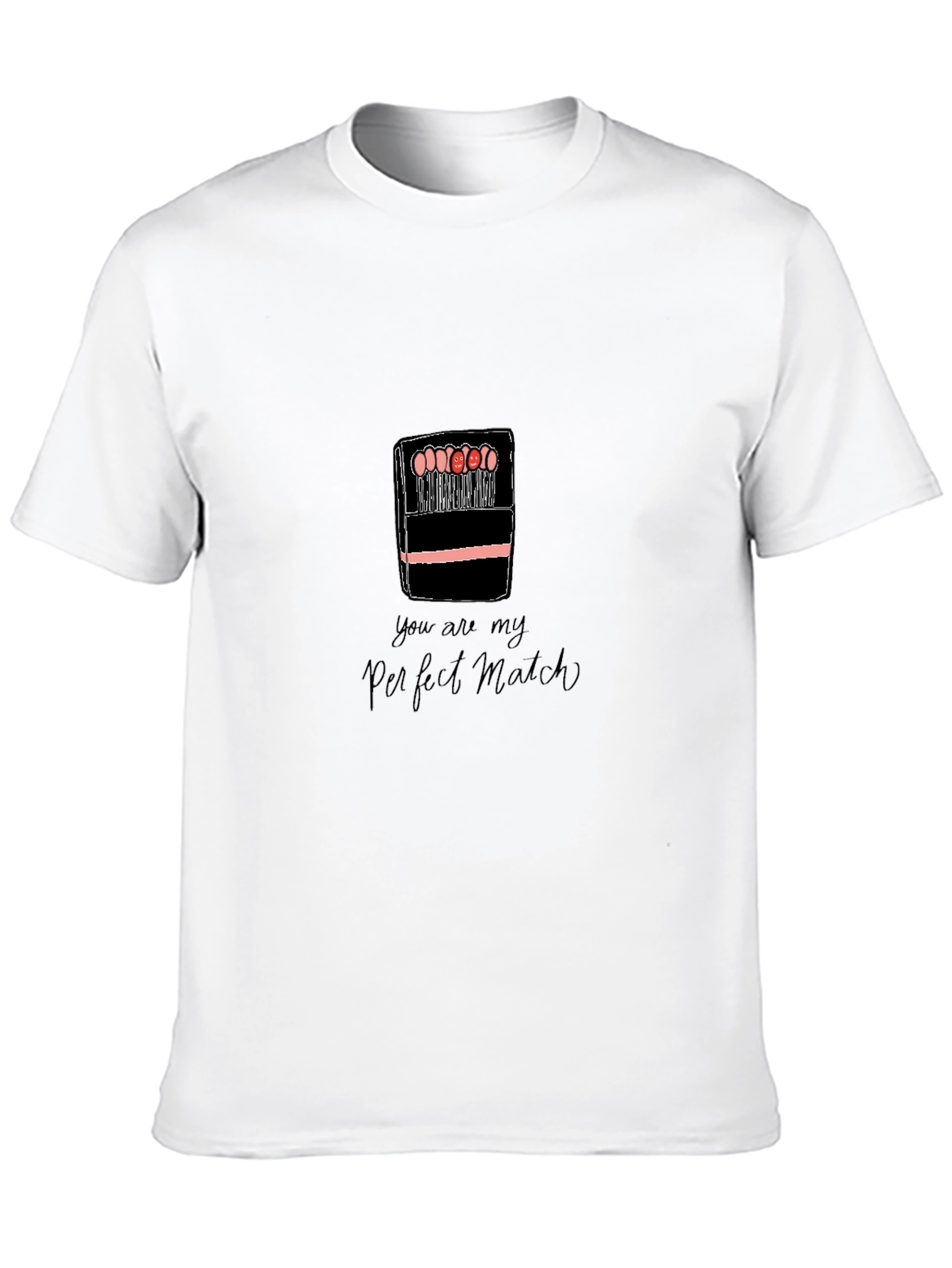 Perfect Match Graphic Tee - Romantic Cute Shirt