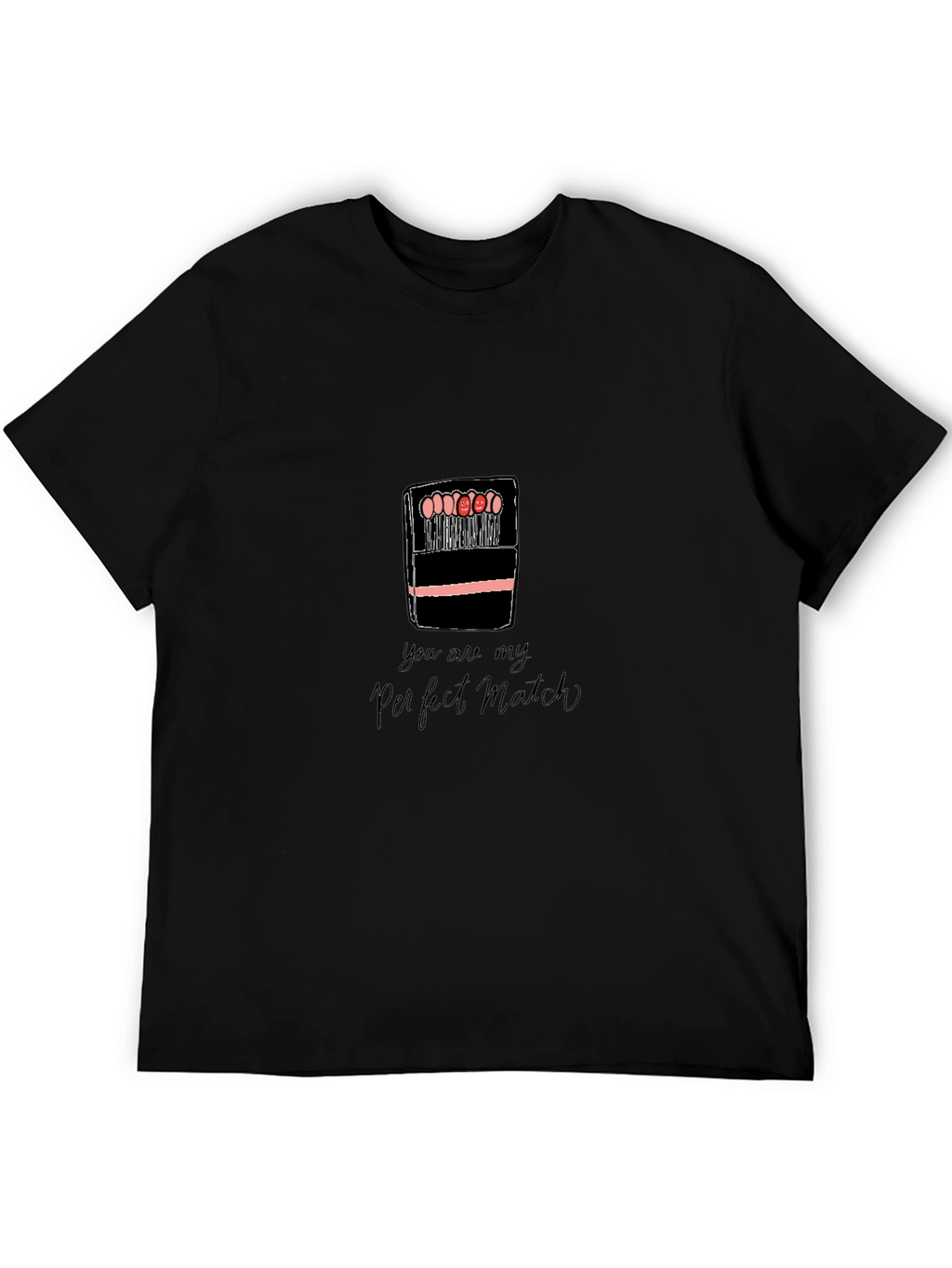 Perfect Match Graphic Tee - Romantic Cute Shirt