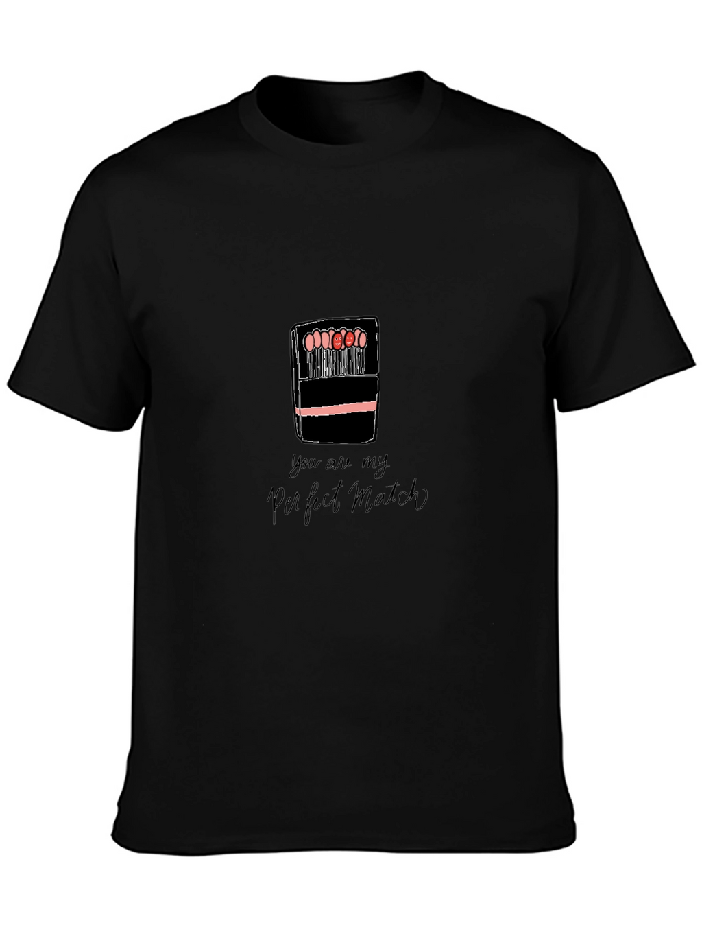 Perfect Match Graphic Tee - Romantic Cute Shirt