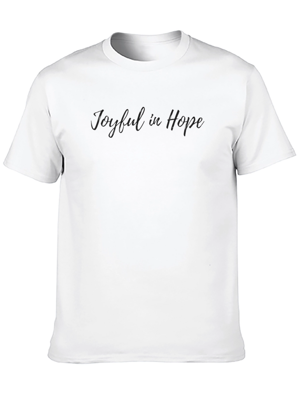 Joyful in Hope Black T-Shirt