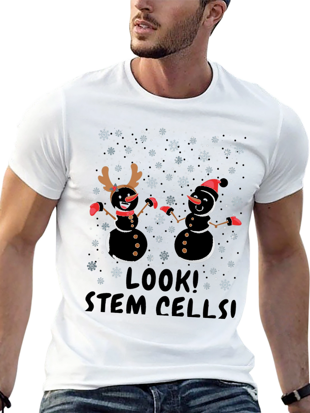 Look! Stem Cells! Funny Holiday Graphic T-Shirt