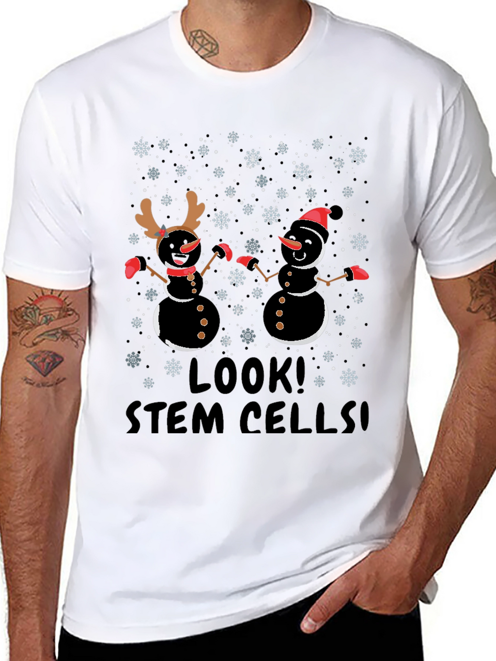 Look! Stem Cells! Funny Holiday Graphic T-Shirt