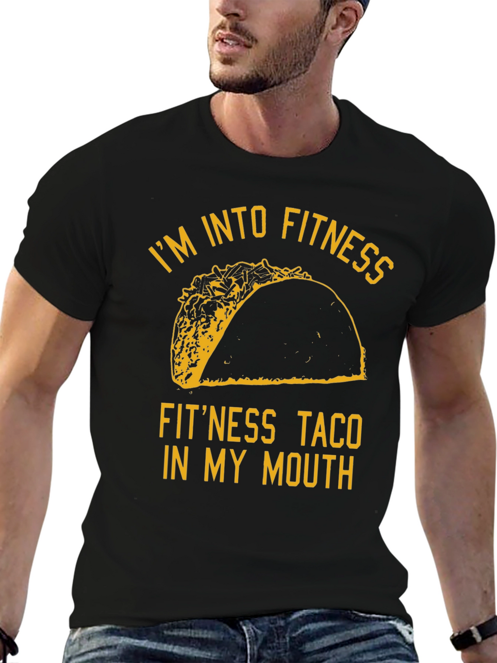Fitness Taco Graphic Tee - Novelty Humor