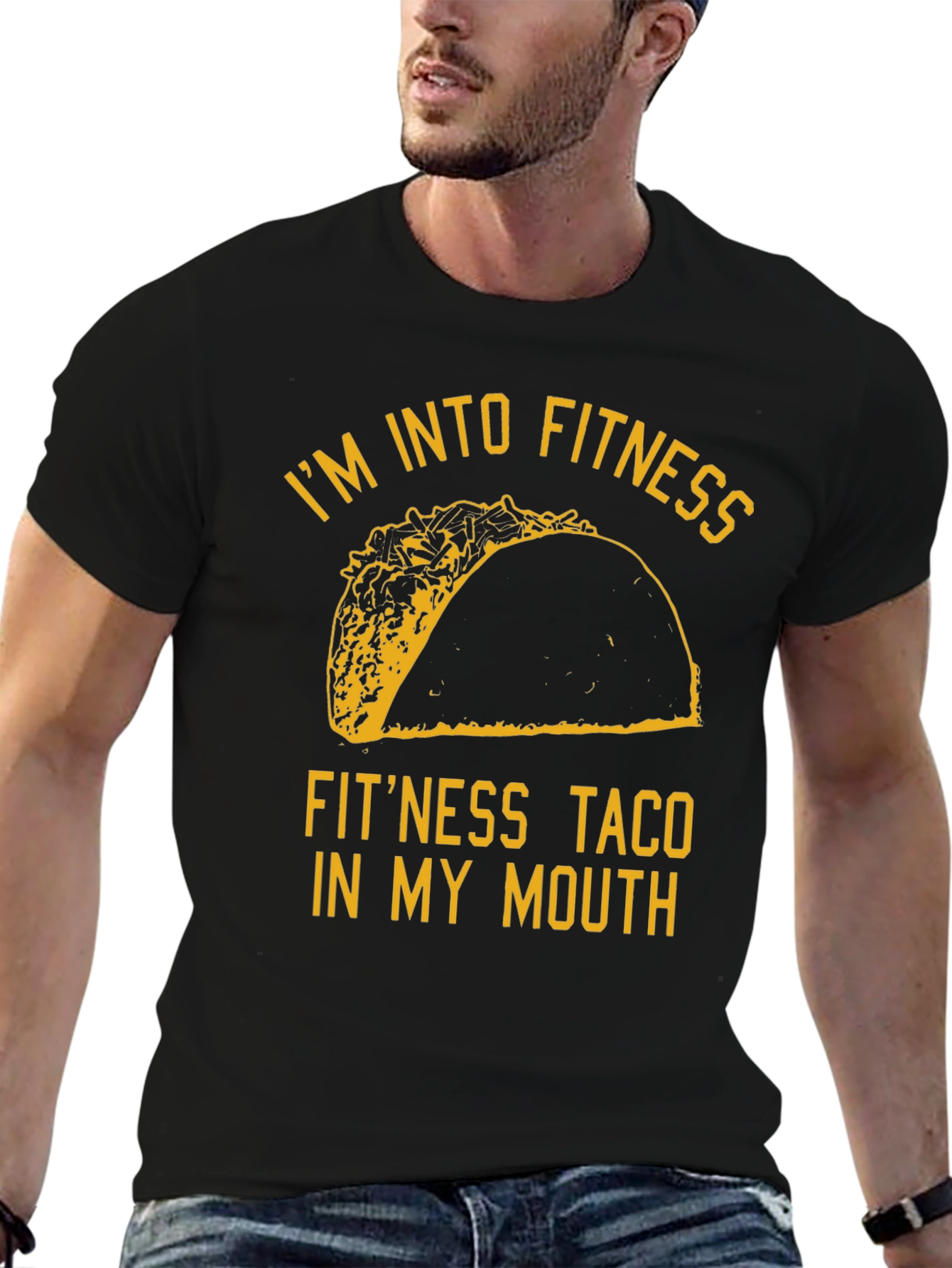 Fitness Taco Graphic Tee - Novelty Humor