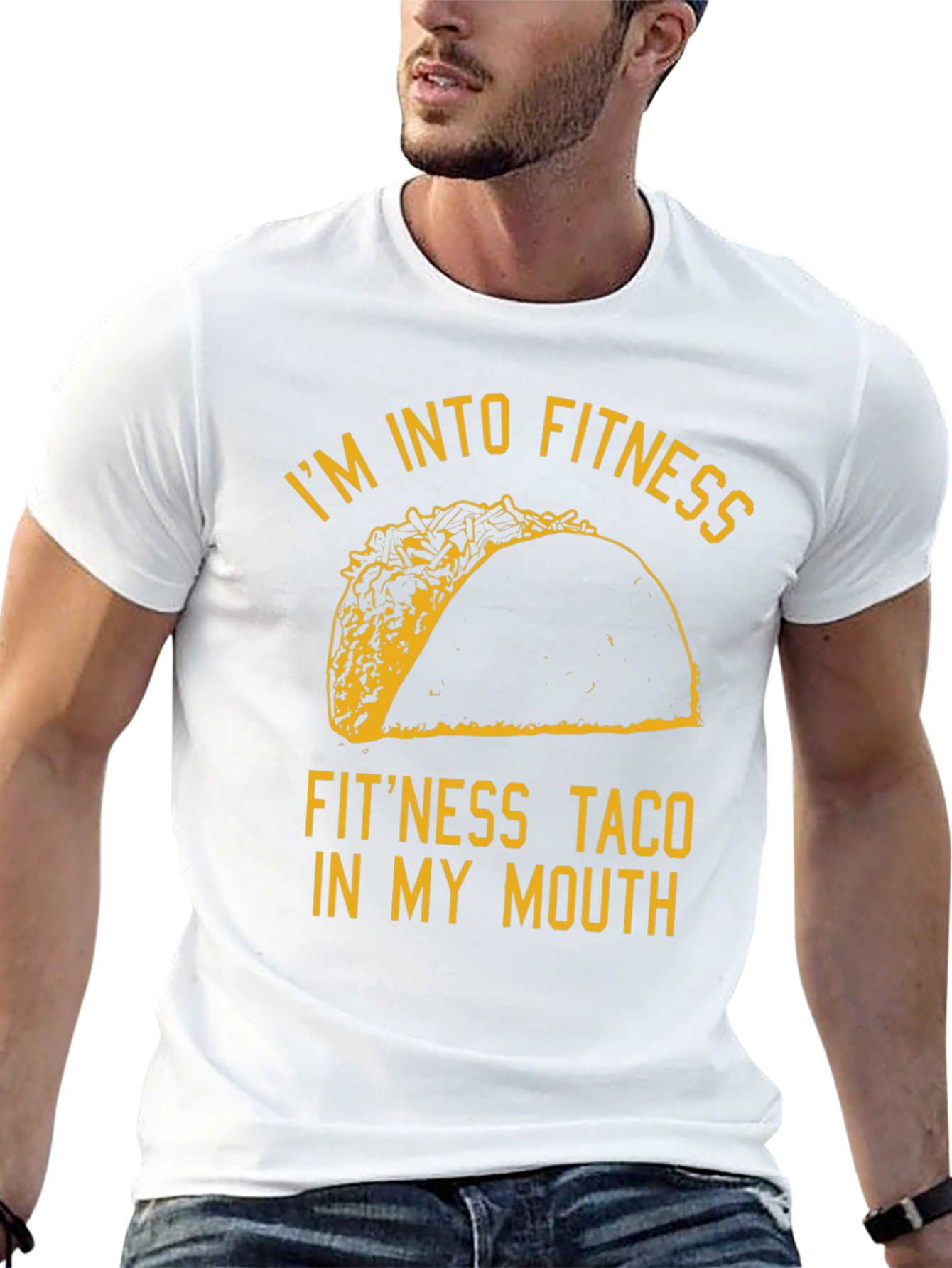 Fitness Taco Graphic Tee - Novelty Humor