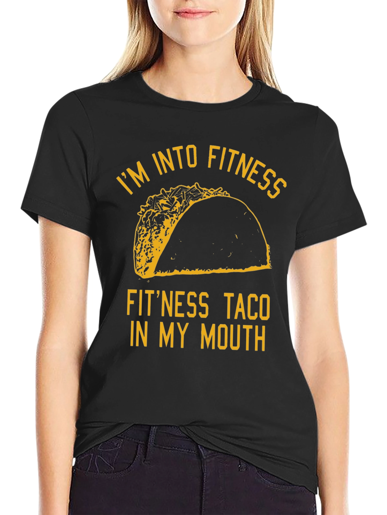 Fitness Taco Graphic Tee - Novelty Humor